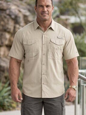 Columbia PFG 'Castrol' Quick-Dry Fishing Shirt – Ventilated back 3XL